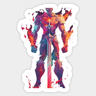 Arcane Vanguard: The Mighty Sword Demon Sticker